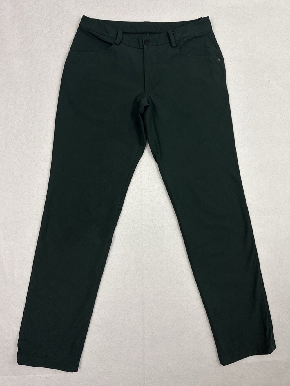 Lululemon ABC Pants Mens 34x32 Smoked Spruce Green Trouser Warpstreme Stretch